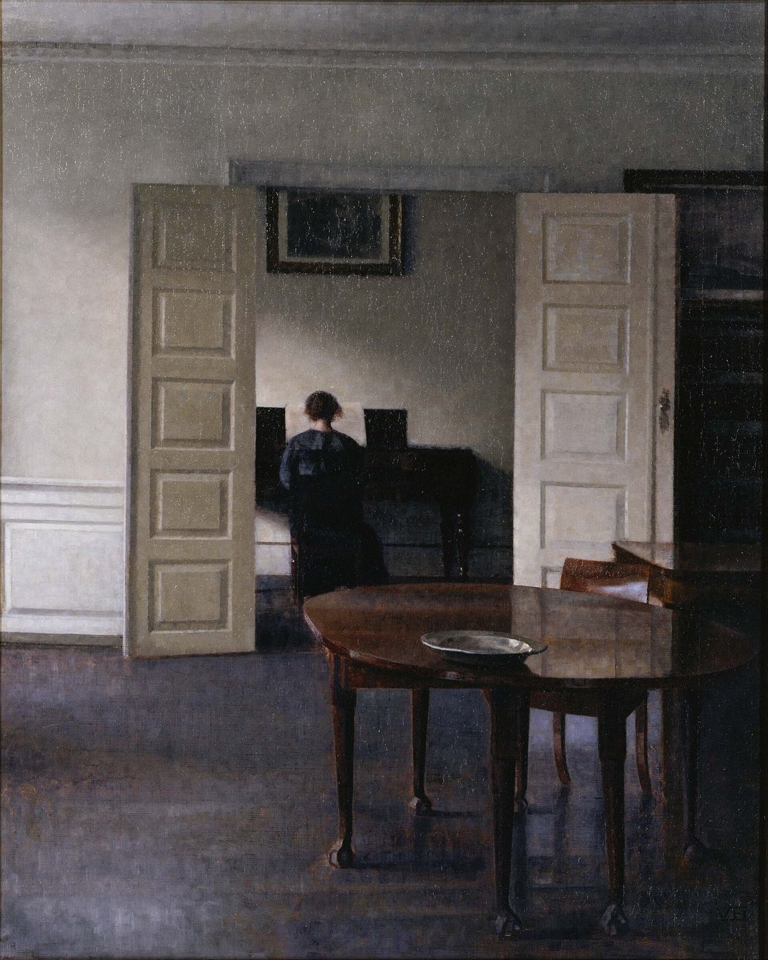 Vilhelm Hammershøi, Interior — a still, patient room