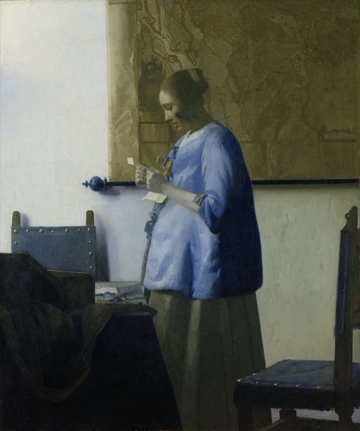 Johannes Vermeer, Woman Reading a Letter — quiet, complete attention